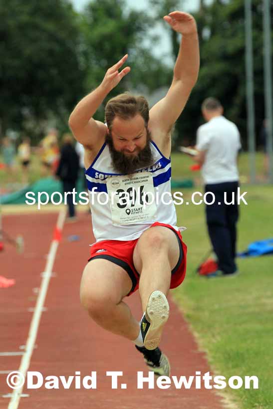 Long jump, 2022 NEGP Monkton 5, Wednesday, July 20th. Photo: David T. Hewitson/Sports for All Pics